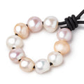 10-11mm Tri-Color Baroque Large Hole Pearls 10 beads