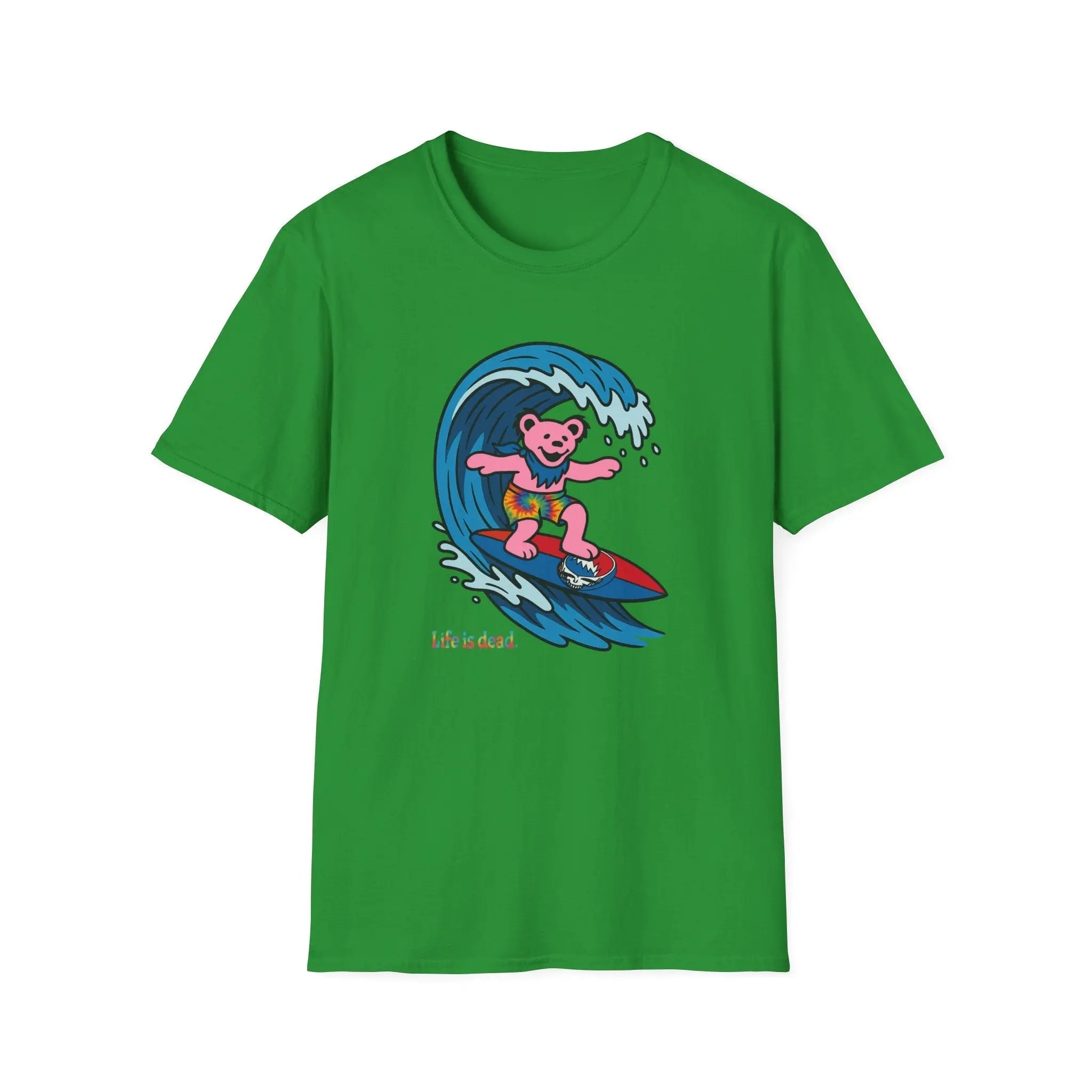 Surfin' Bear - Life is Dead T-Shirt