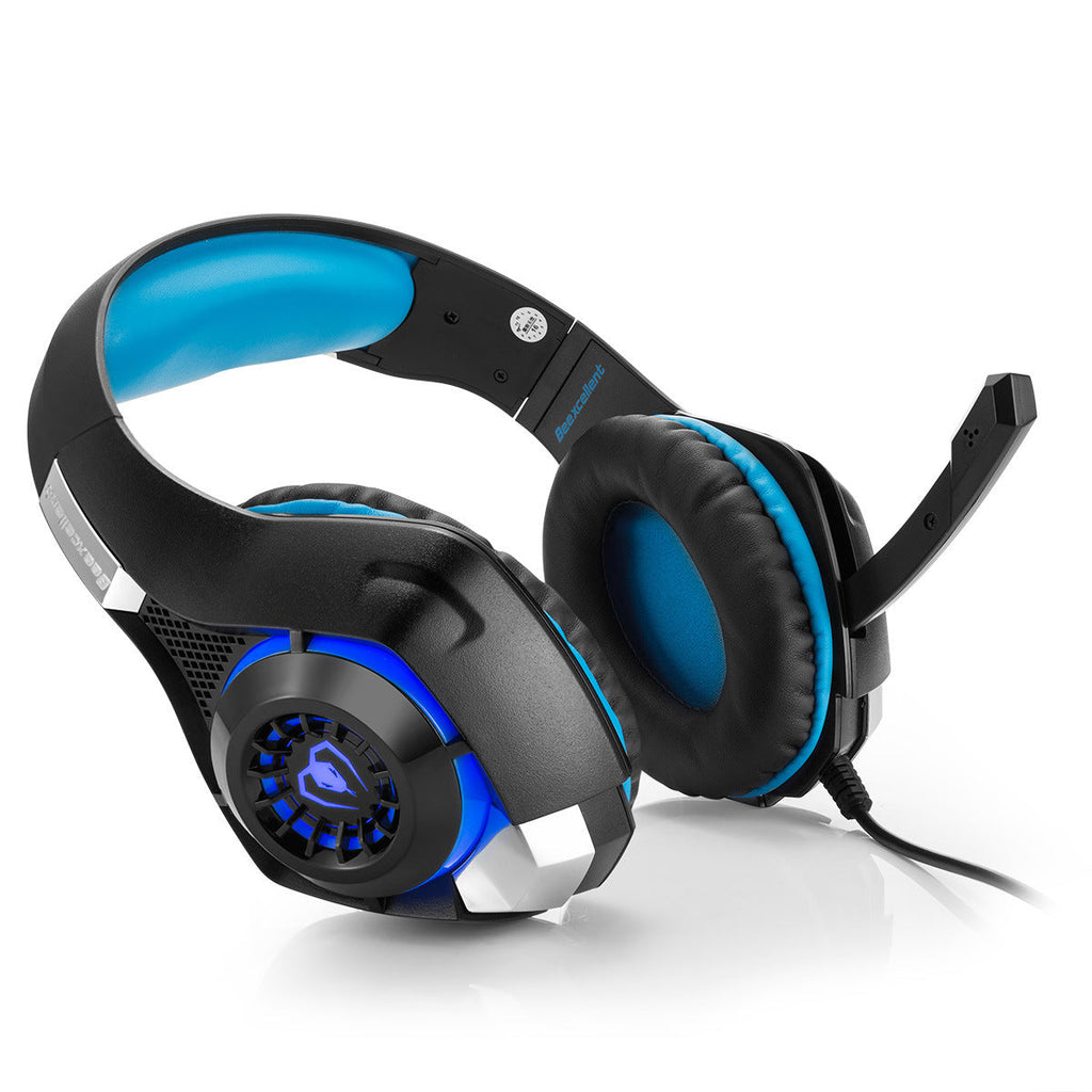 Headset Gamer Estéreo com Microfone e LED