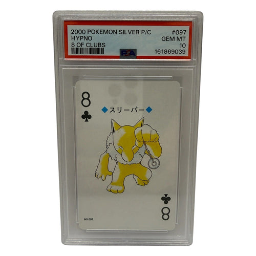 2000 Pokemon Silver Playing Cards Hypno 8 of Clubs #097 PSA 10 GEM MINT