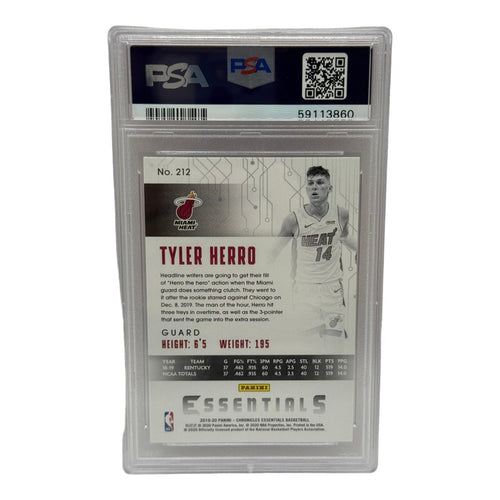 2019 Panini Chronicles Tyler Herro Pink Rookie Card #212 PSA 10 GEM MINT