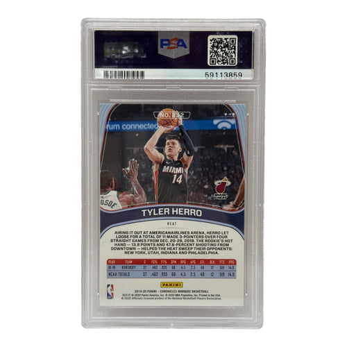 2019 Panini Chronicles Tyler Herro Pink Rookie Card #252 PSA 10 GEM MINT