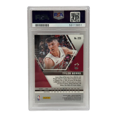 2019 Panini Mosaic Tyler Herro Rookie Card #223 PSA 9 MINT