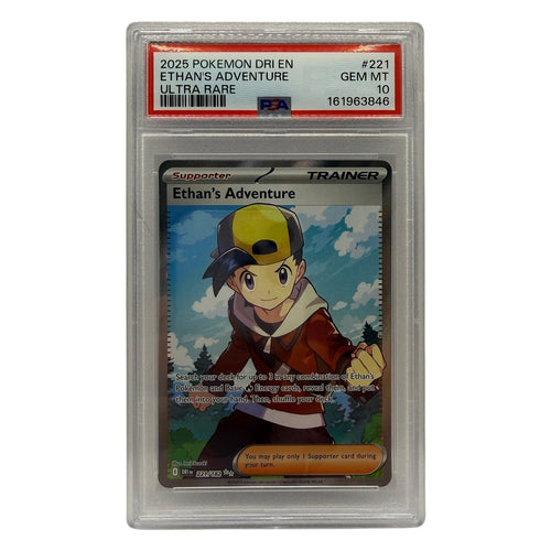2025 Pokemon Destined Rivals Ethan's Adventure #221 PSA 10 GEM MINT