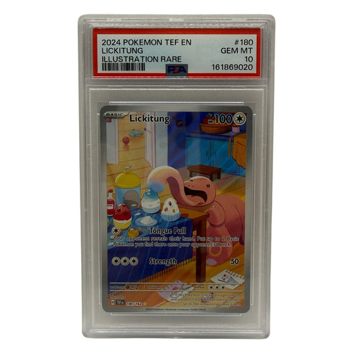 2024 Pokemon SV Temporal Forces Lickitung Illustration Rare #180 PSA 10 GEM MINT