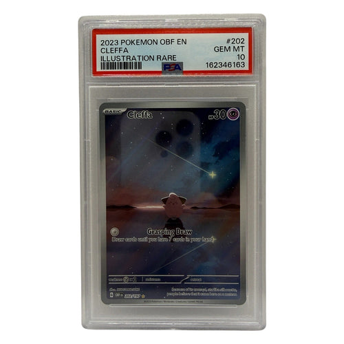 2023 Pokemon SV Obsidian Flames Cleffa Illustration Rare #202 PSA 10 GEM MINT