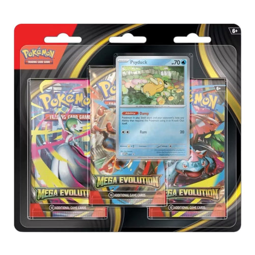 2025 Pokemon TCG: Mega Evolution 3-Pack Blister Pack (Psyduck)
