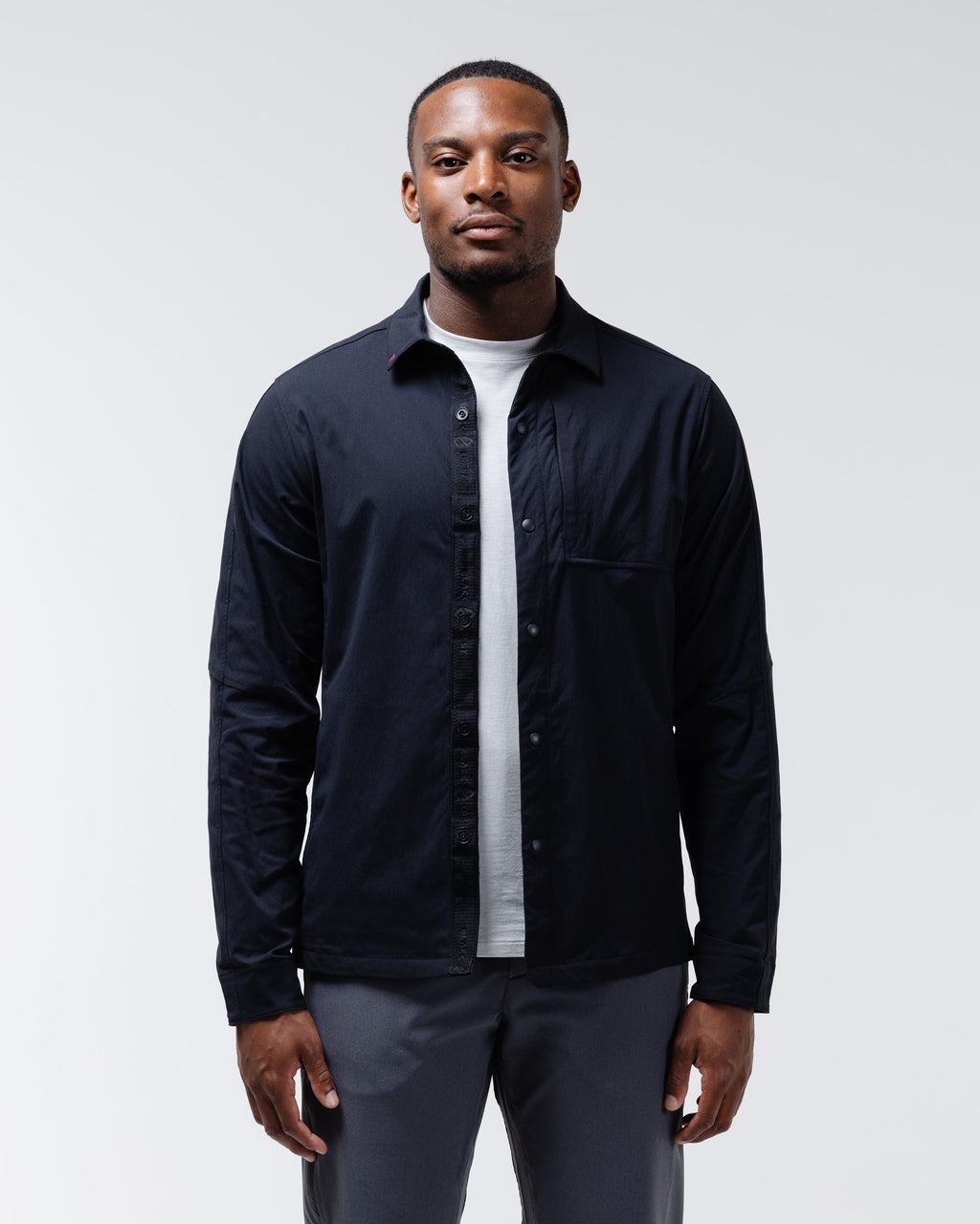 Black Crest Refuge Long Sleeve Snap Shirt