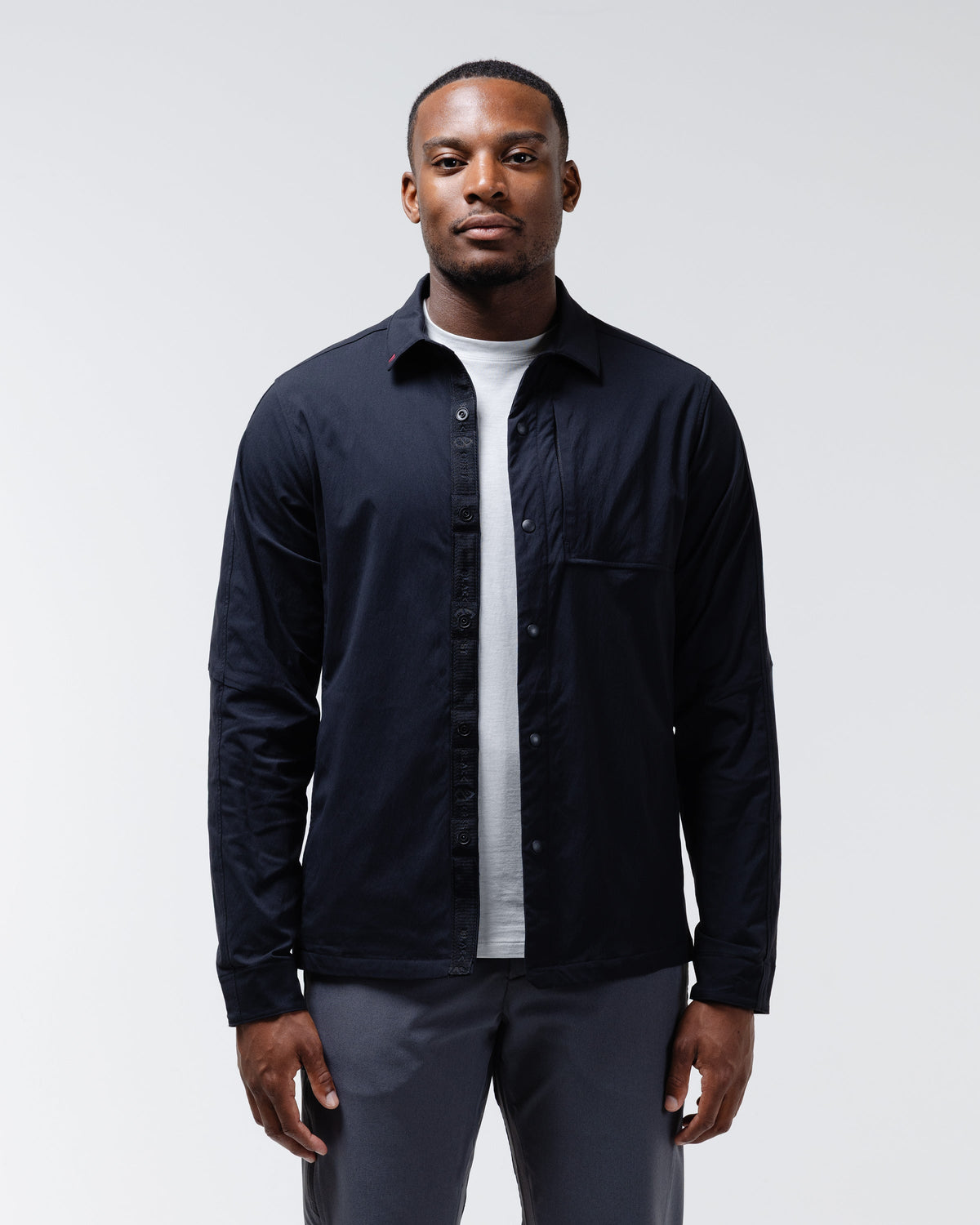 Black Crest Refuge Long Sleeve Snap Shirt