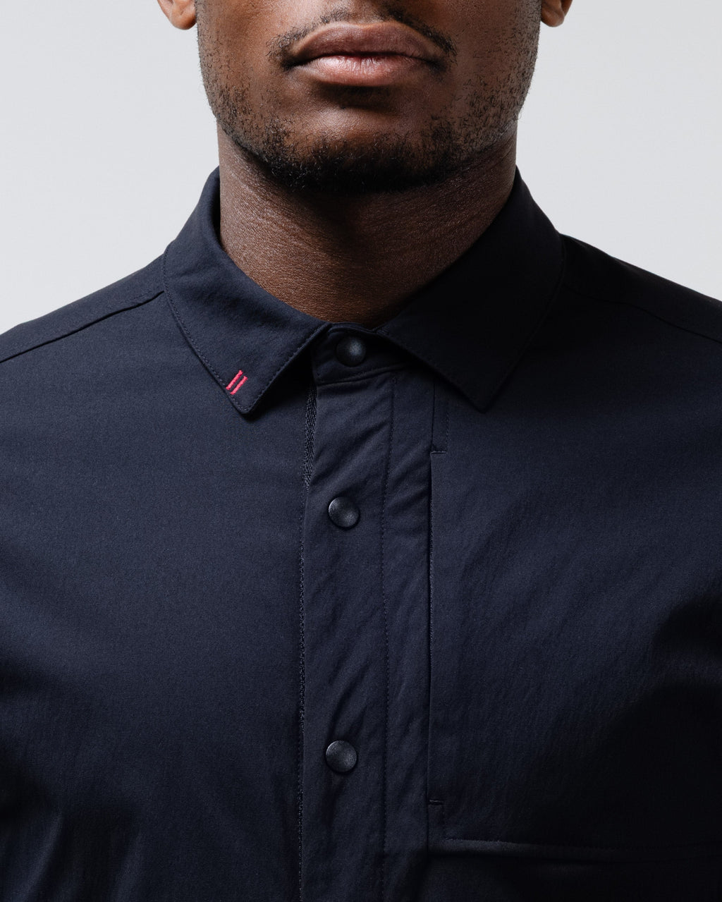 Black Crest Refuge Long Sleeve Snap Shirt