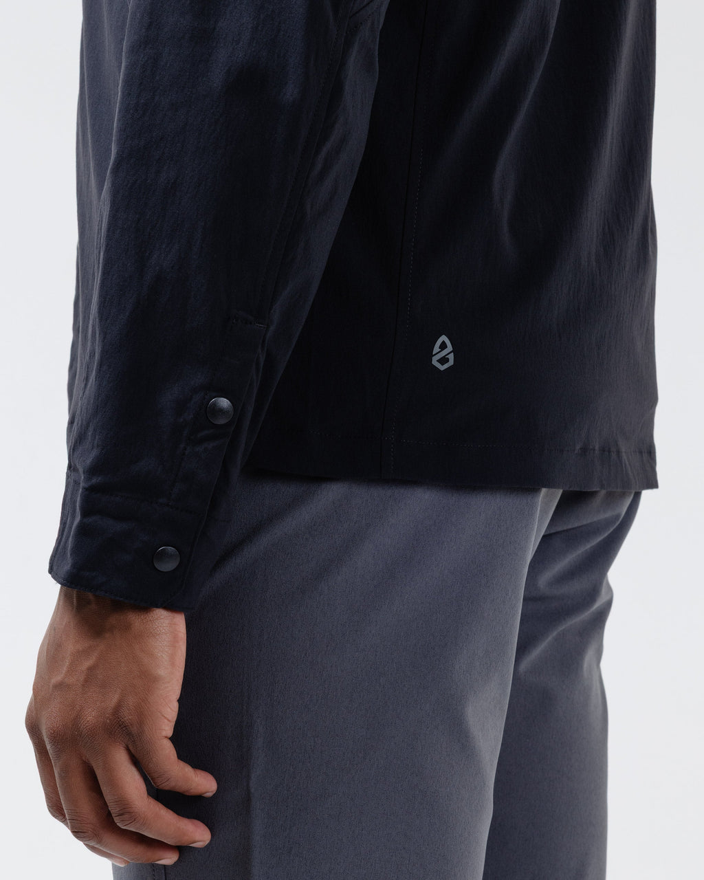 Black Crest Refuge Long Sleeve Snap Shirt