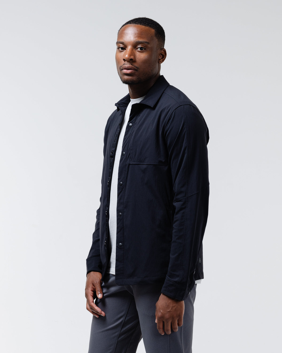 Black Crest Refuge Long Sleeve Snap Shirt