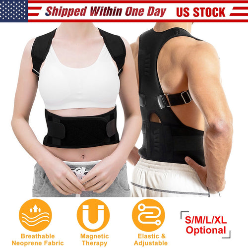 Adjustable Posture Corrector Belt – Back & Shoulder Support (Unisex)