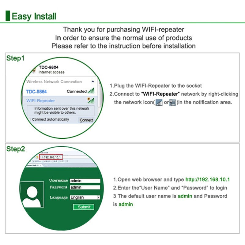 Repetidor de Sinal WiFi 300 Mbps