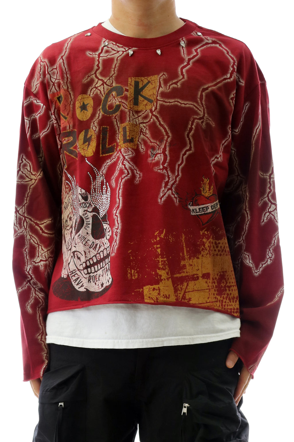 AGATE Long Sleeve Crop Tee