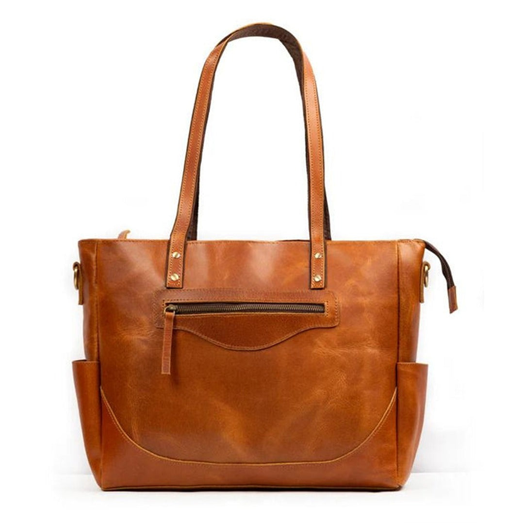 Bolsa Tote Kodiak em Couro – Caramelo