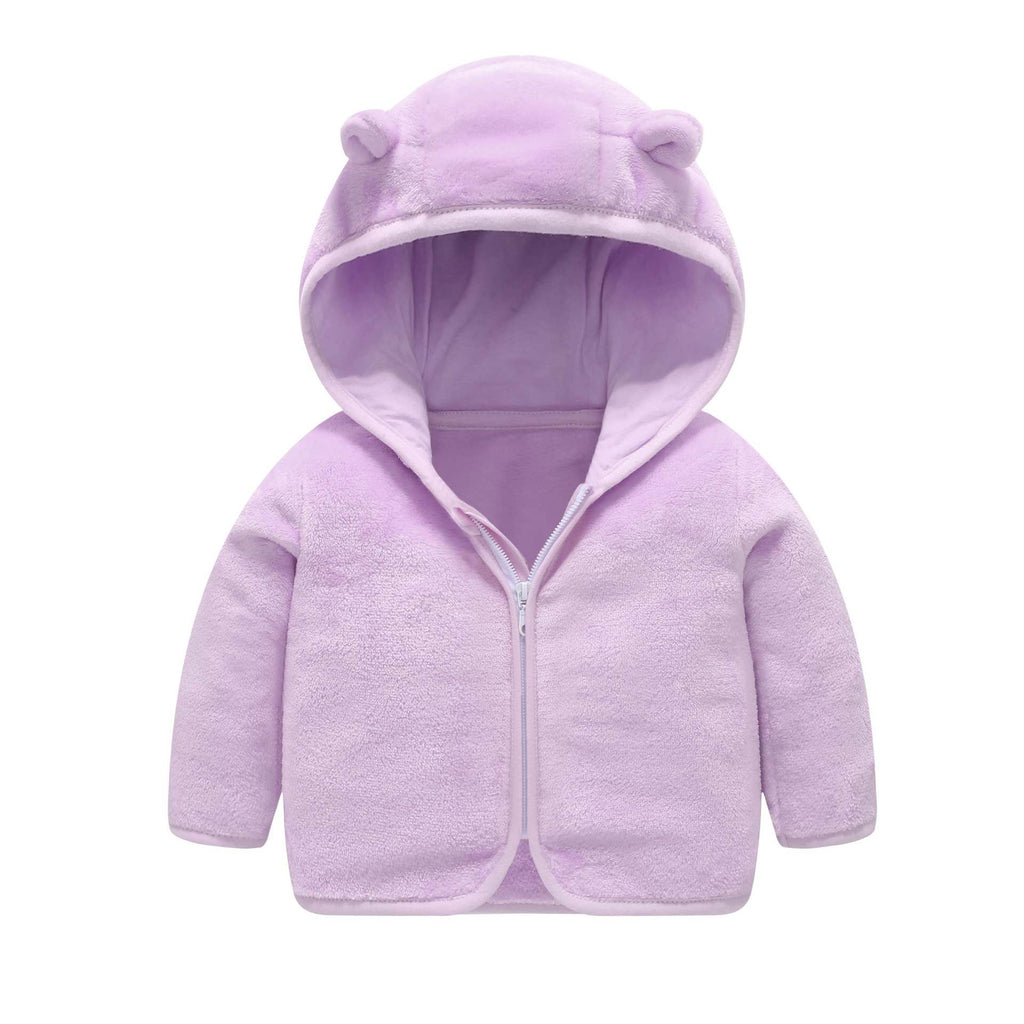 Children's Hooded Coral Fleece Padded Jacket