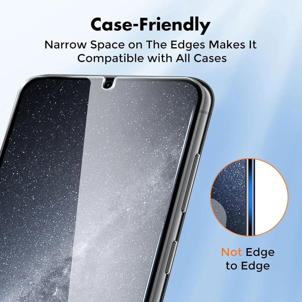 Entronix Clear Screen Protector Compatible with Galaxy S23 - 2-Piece Combo