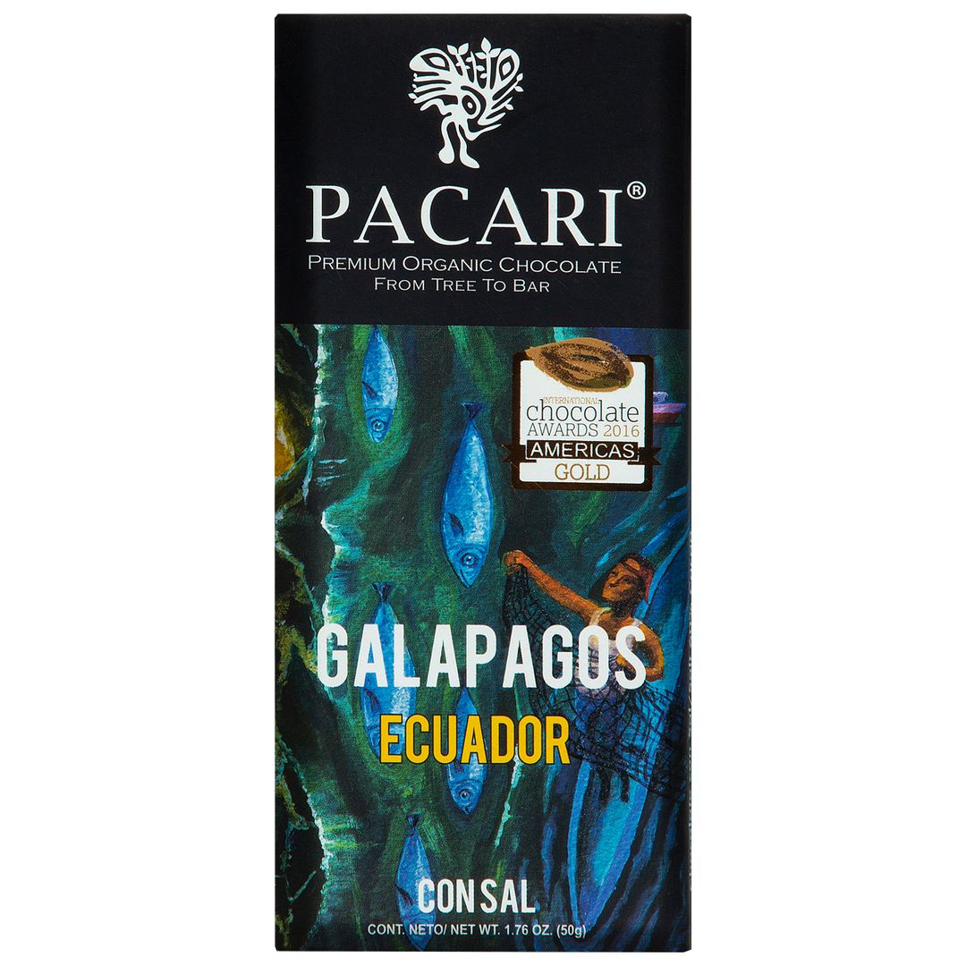 Pacari Galápagos com Sal — Chocolate Amargo Orgânico