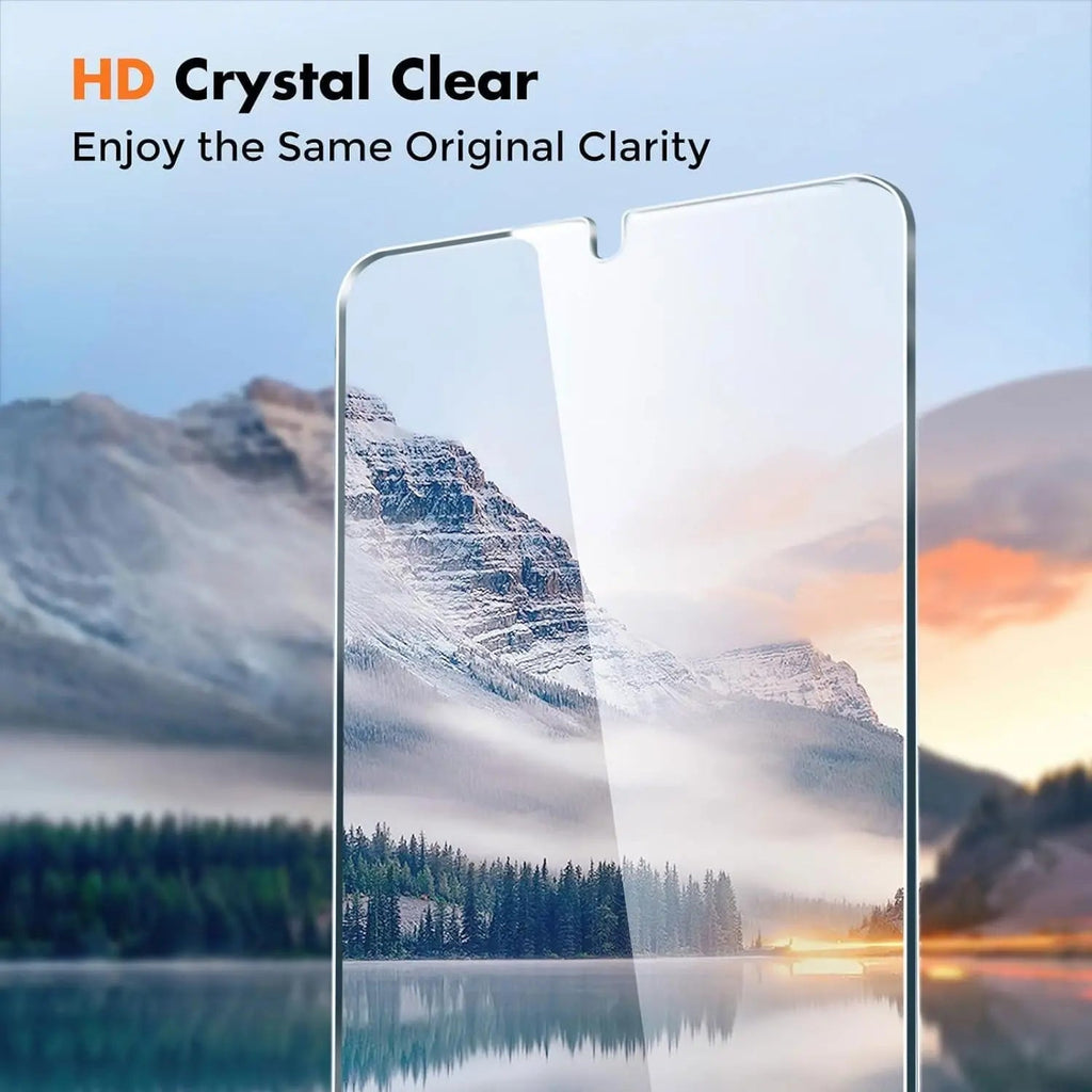 Entronix Clear Screen Protector Compatible with Galaxy S23 - 2-Piece Combo