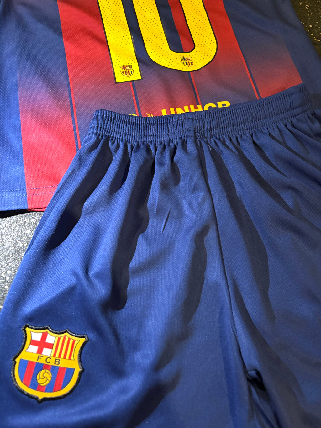 Conjunto Infantil Camisa de Futebol Lamine Yamal Barcelona