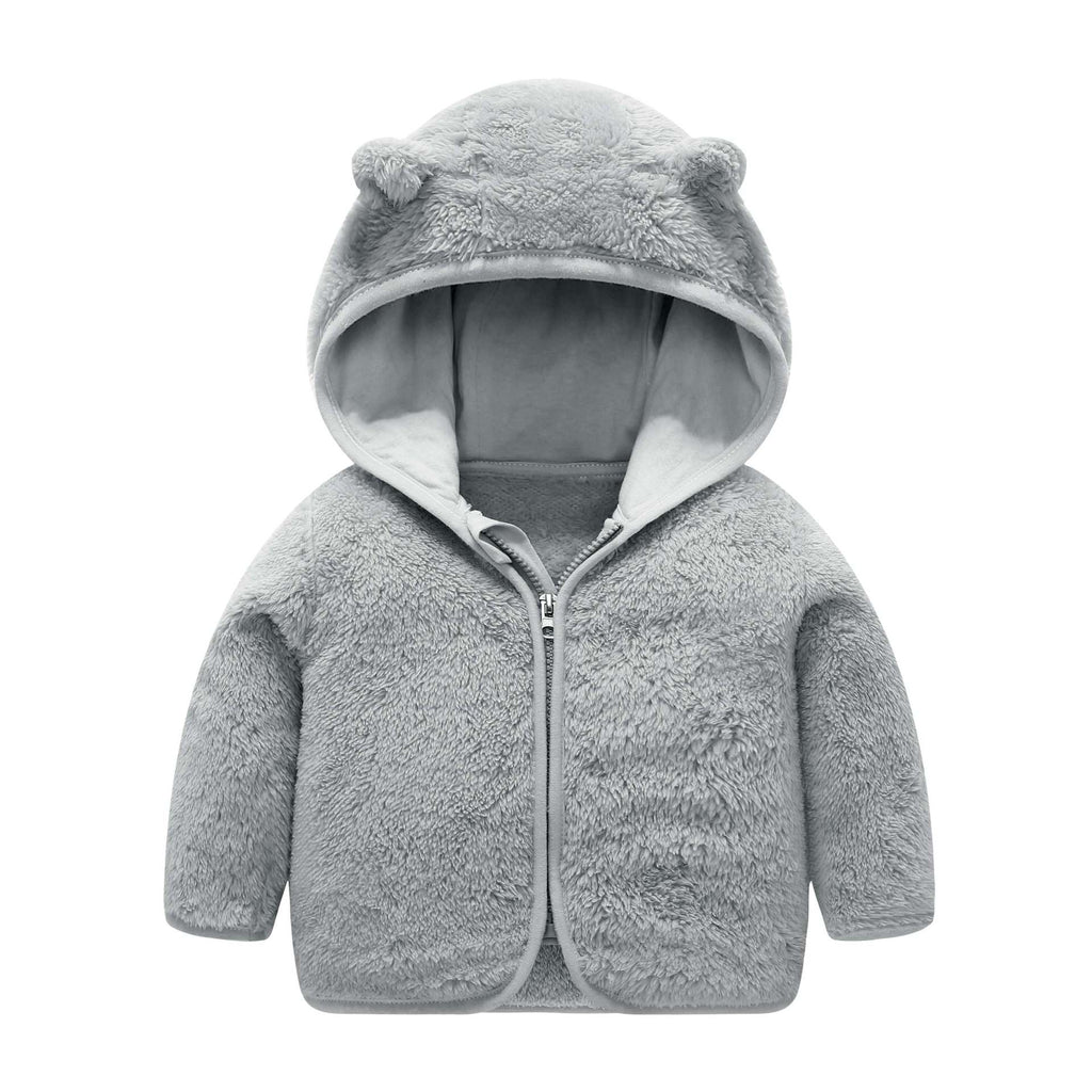 Children's Hooded Coral Fleece Padded Jacket