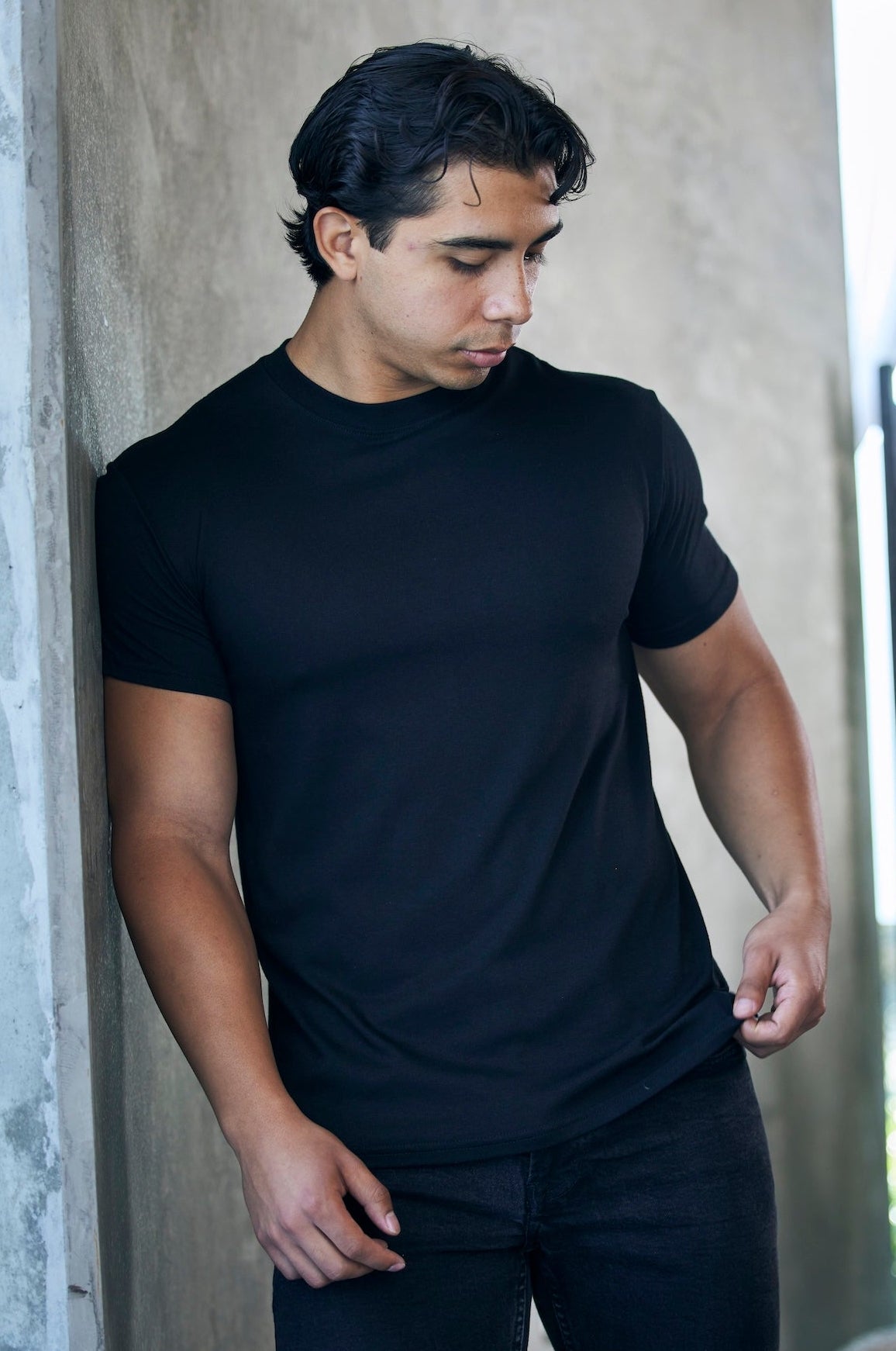 Camiseta Masculina em Viscose de Bambu/Algodão Orgânico