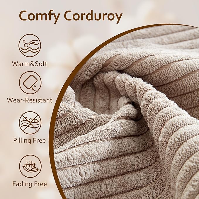 HOOOWOOO Modular Sectional Sofa Couch,Matching Free Combination Cloud Couch Left Arm Chair(Camel Corduroy)