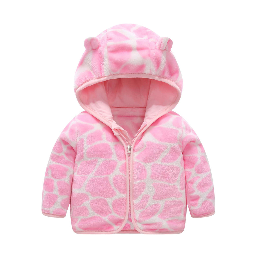 Children's Hooded Coral Fleece Padded Jacket