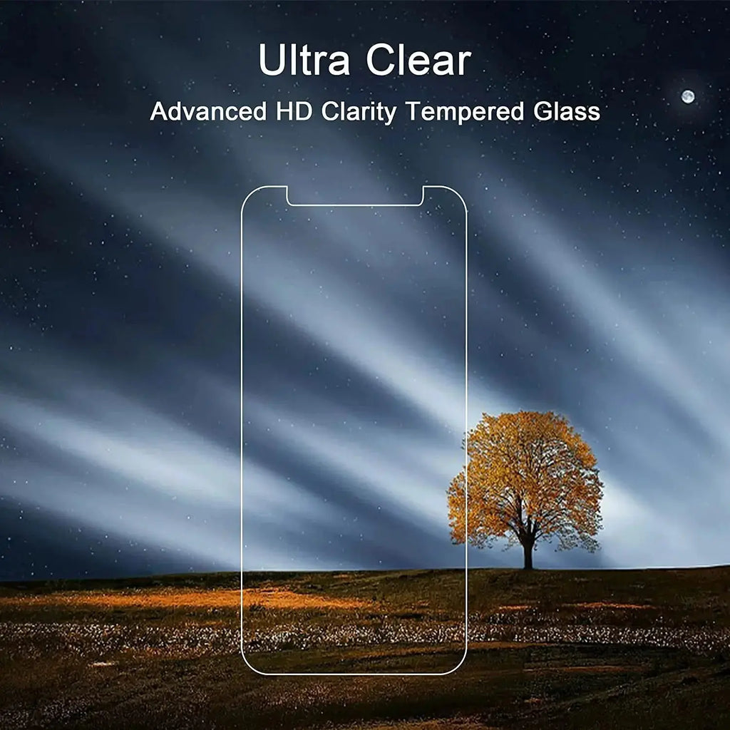 Entronix Clear Screen Protector & Camera Lens Protector Compatible with iPhone 12 - 6-Piece Combo