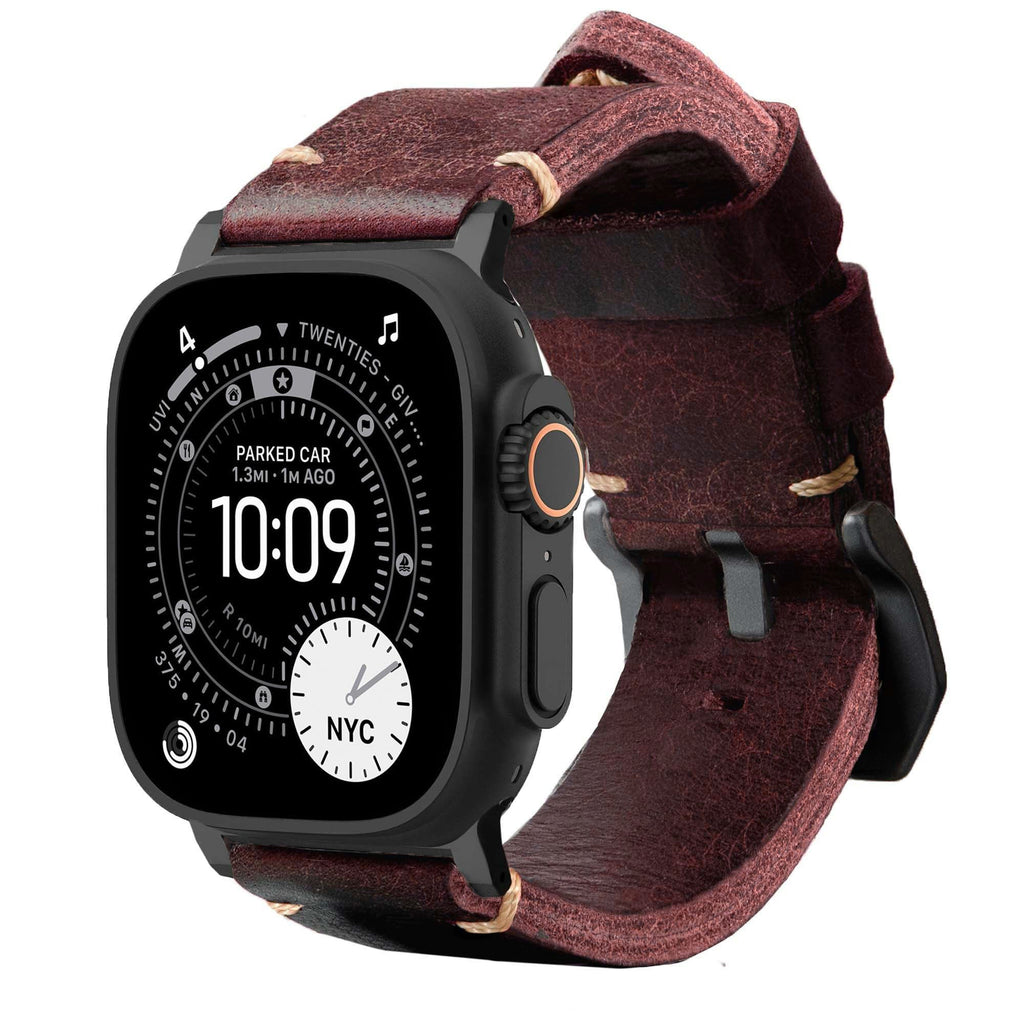Pulseira de Couro R01 para Apple Watch