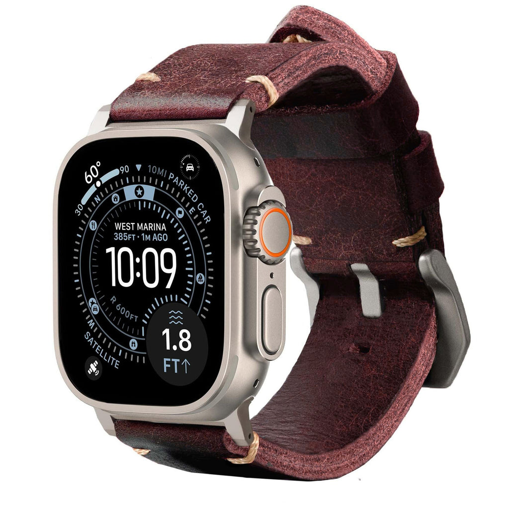 Pulseira de Couro R01 para Apple Watch