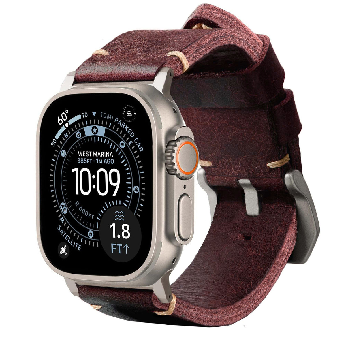 Pulseira de Couro R01 para Apple Watch