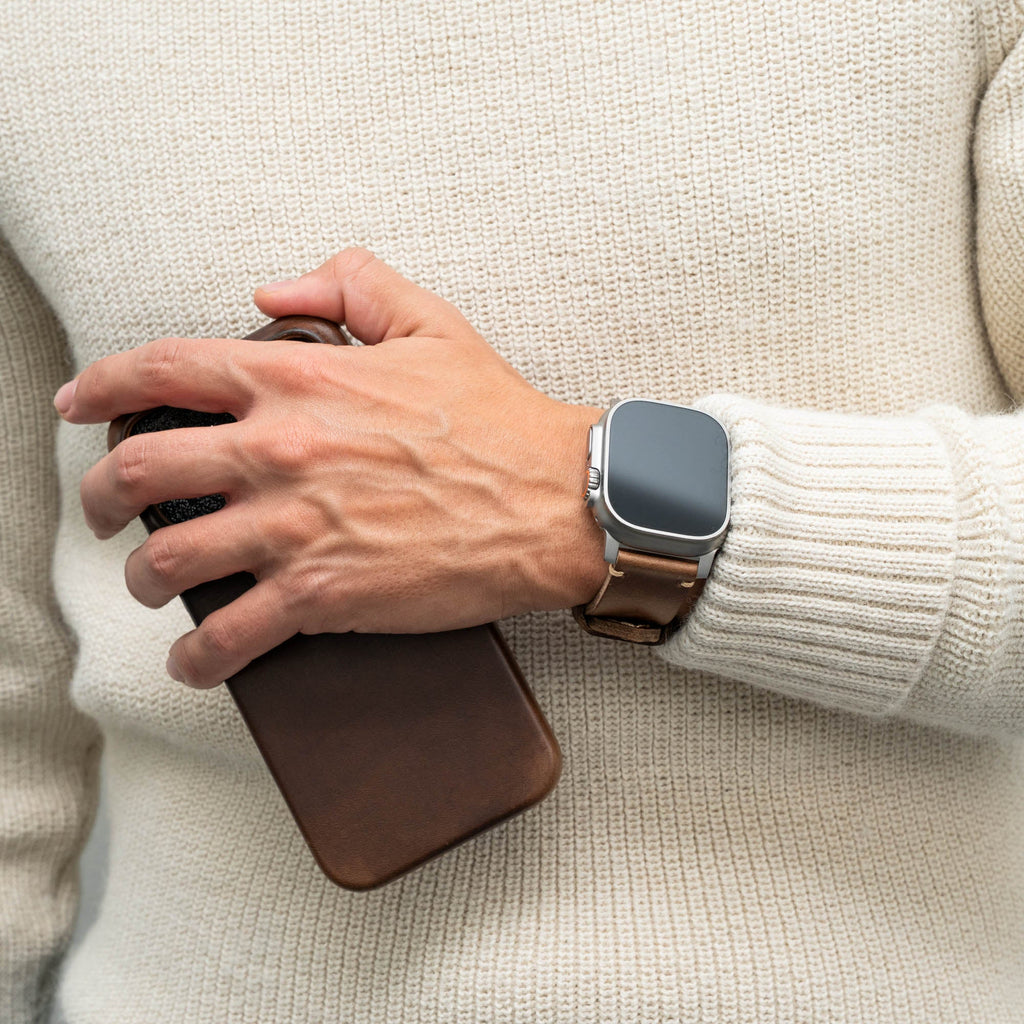 Pulseira de Couro R01 para Apple Watch