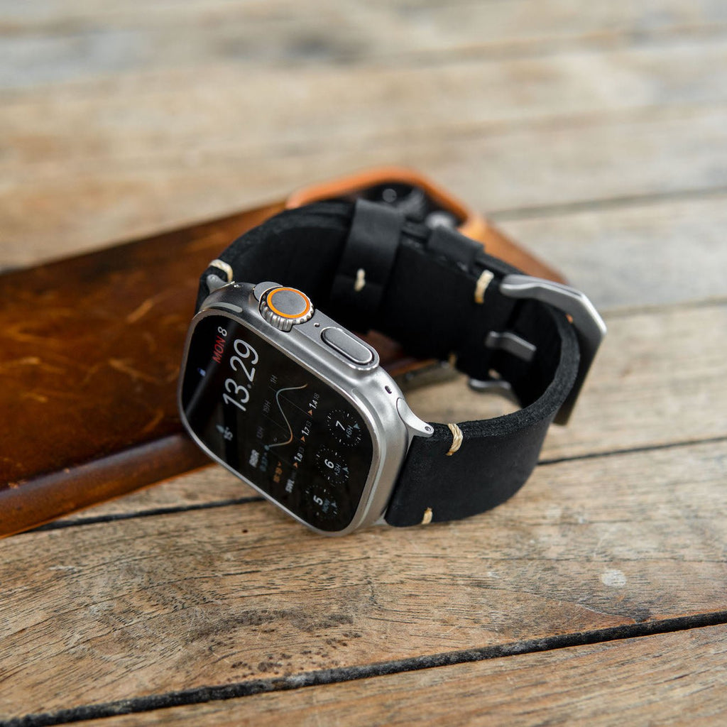 Pulseira de Couro R01 para Apple Watch
