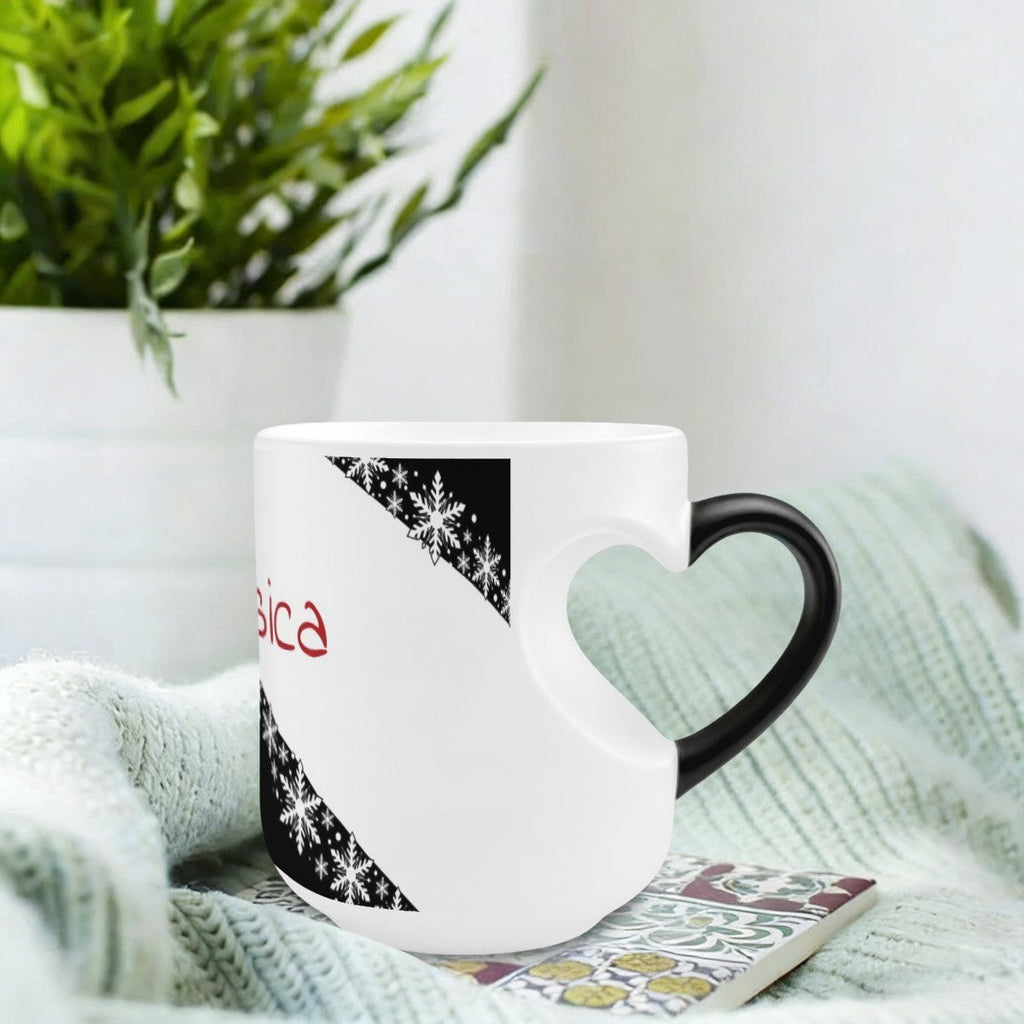 Caneca Mágica Floco de Neve Personalizada