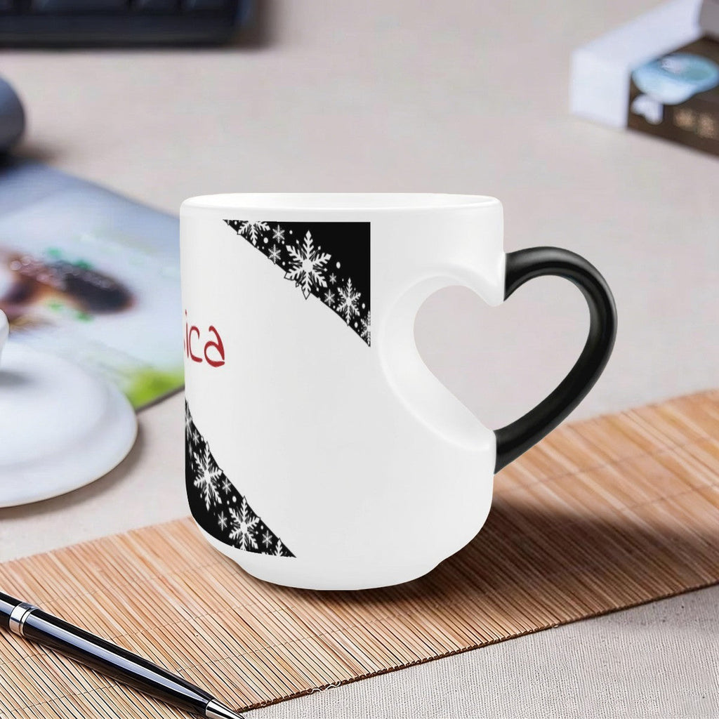 Caneca Mágica Floco de Neve Personalizada
