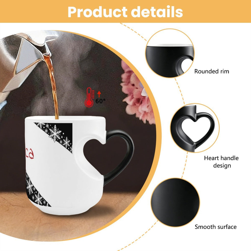 Caneca Mágica Floco de Neve Personalizada