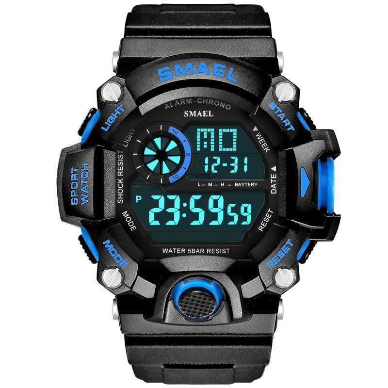 Relógio Esportivo Militar Masculino, Resistente à Água 50 m
