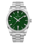 Relógio Paul Rich Legacy Prata com Aventurina Verde
