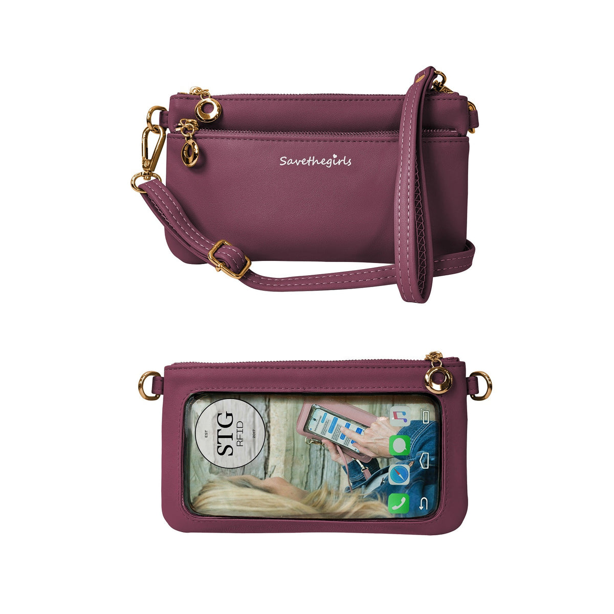 Bolsa Bella com Bloqueio RFID
