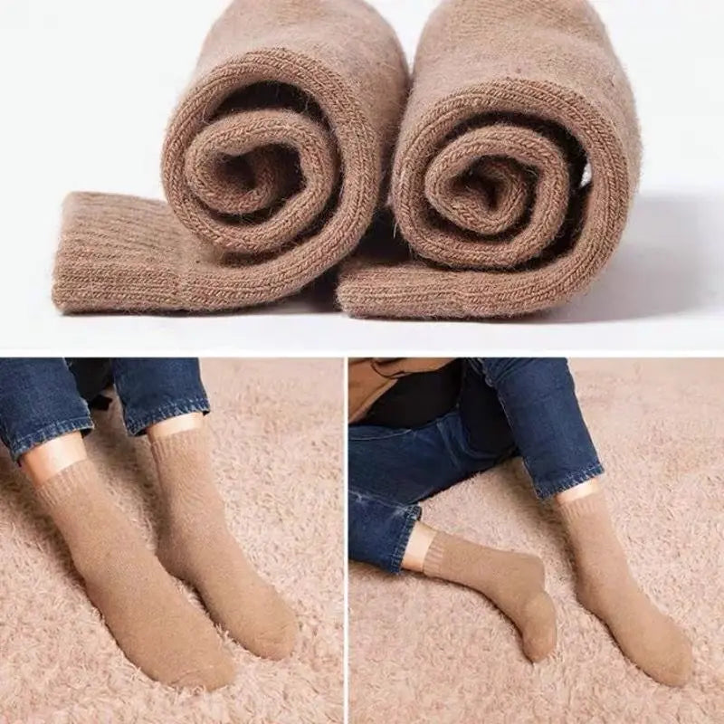 Meia de Inverno Grossa em Mistura de Lã (Unissex)