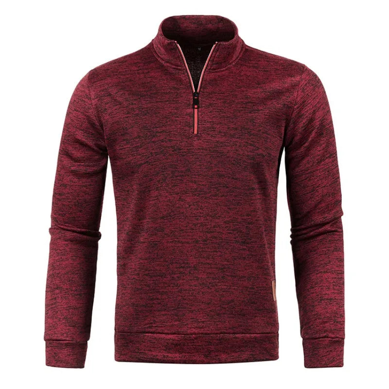 Blusa Masculina Gola Alta com Meio Zíper