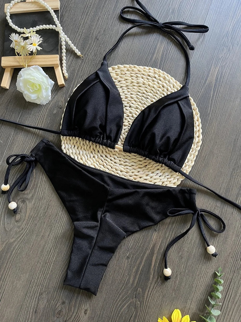 Biquíni Cortininha Feminino com Bojo Push-Up - Estilo Brasileiro, Duas Peças