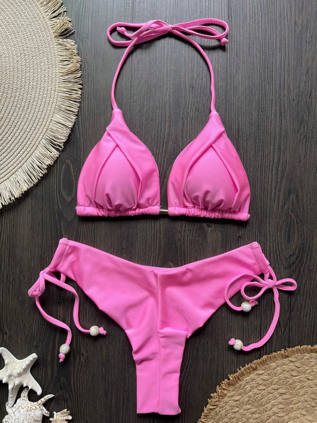 Biquíni Cortininha Feminino com Bojo Push-Up - Estilo Brasileiro, Duas Peças