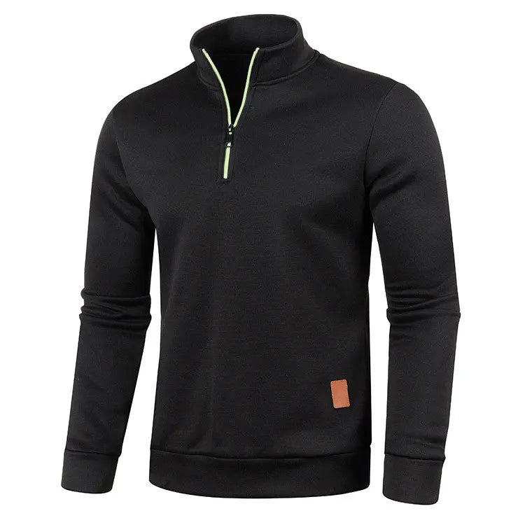 Blusa Masculina Gola Alta com Meio Zíper