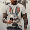 Men's 3D Print Animal Graphic T-Shirt