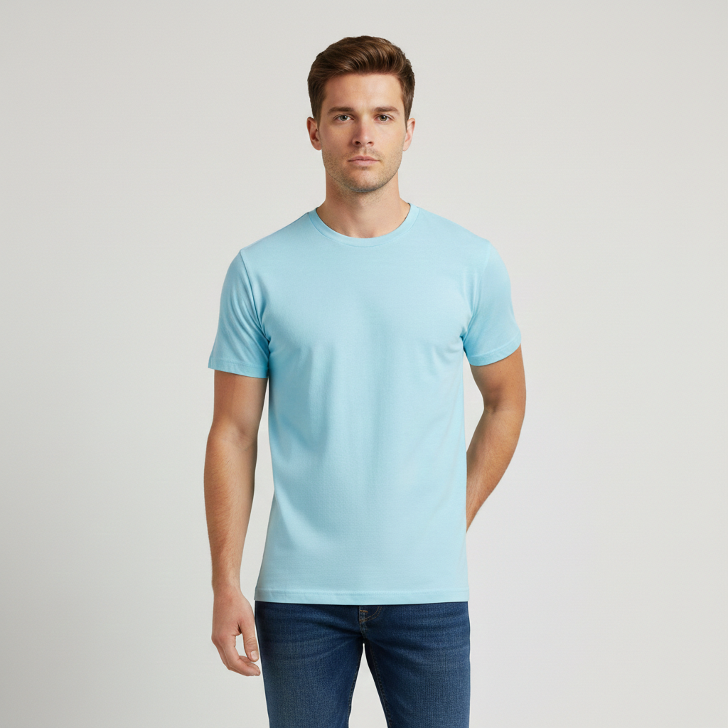 Retro Ring-Spun Crew Neck T-Shirt 2100