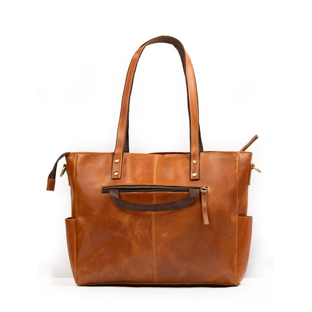 Bolsa Tote Kodiak em Couro – Caramelo