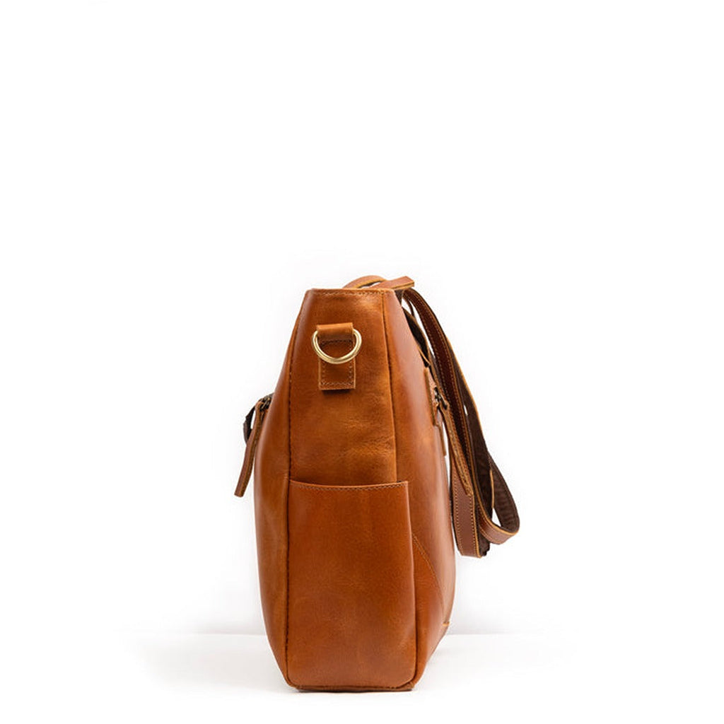 Bolsa Tote Kodiak em Couro – Caramelo